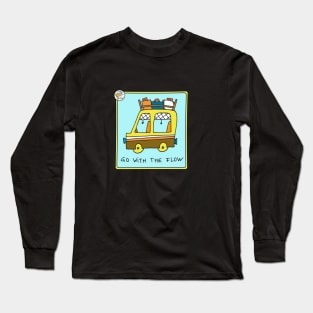 Vintage Van & Go with the flow! Long Sleeve T-Shirt